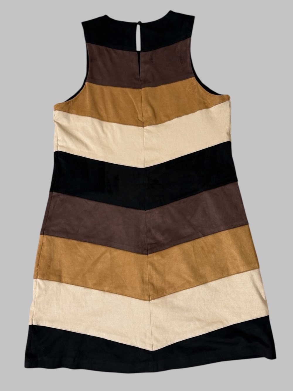 Show Me Your Mumu Faux Suede Chevron Mod Mini Dress - Picture 5 of 9